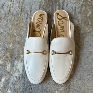 Sam Edelman white mules. Size 10